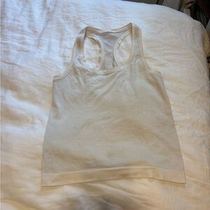 Lululemon Athletica Cream swiftly tech tank top